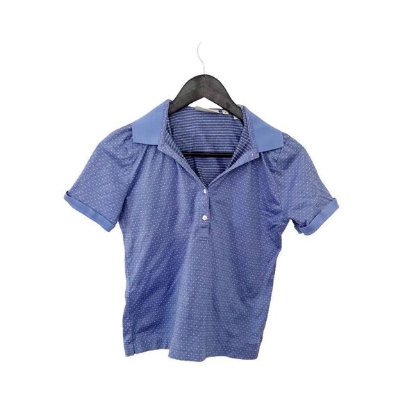 Bobby Jones Purple Dot Pattern Golf Polo Shirt - Picture 1 of 7